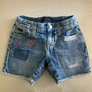 Little girls denim shorts